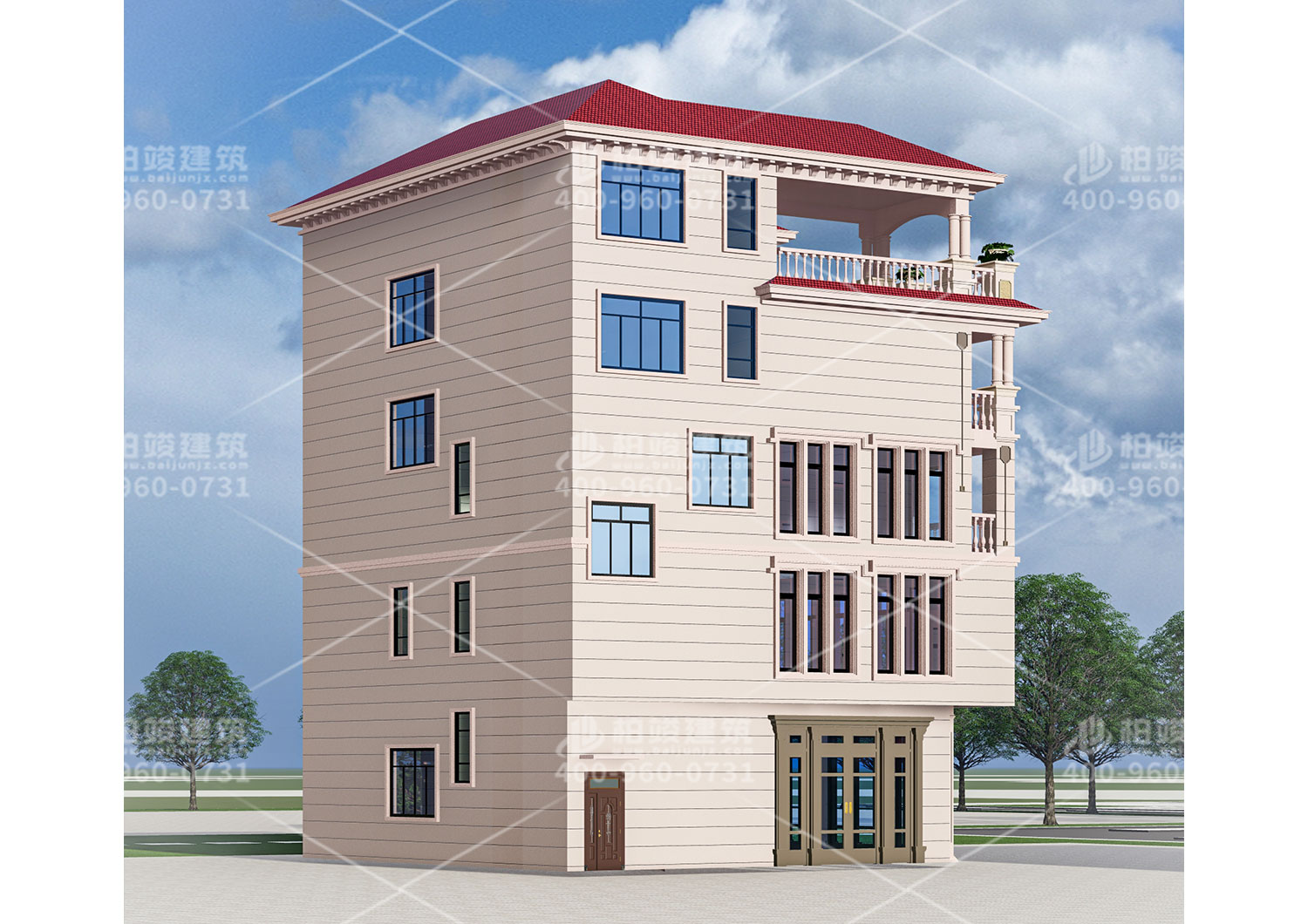 贵州龙总定制中式四层自建房设计图