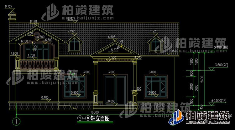 正立面图