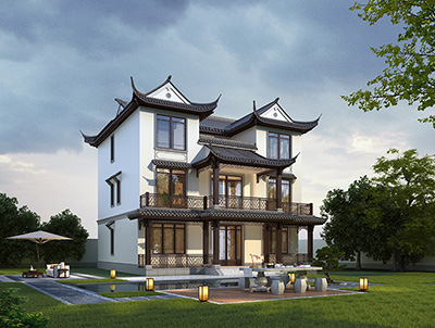 新中式古典别墅设计图纸大全